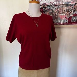 Dark Red Cashmere Shirt